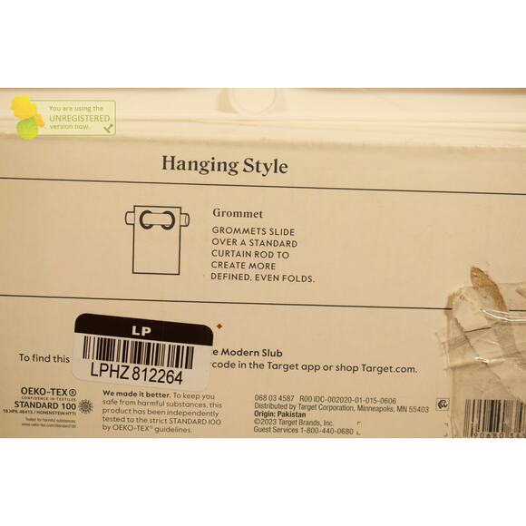 Threshold 54x95" Light Filtering Solid Grommet Curtain Panel White (Mark)* - Picture 7 of 8